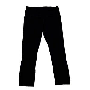 Lululemon Black Capri Leggings Side Pockets Size 6